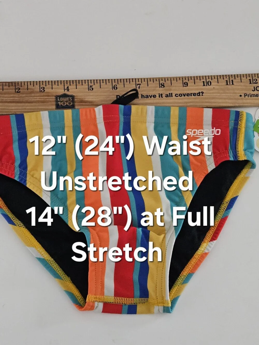 Speedo Endurance Eco Size 28 Boys Mens Swim Trunks with Elastic Drawstring Waist